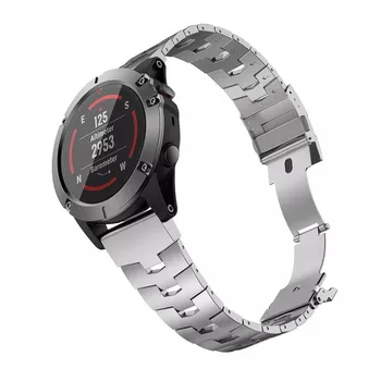 2022. gadam, Modes Cinka Sakausējuma Skatīties Siksnu Garmin QuickFit 26mm 22mm Quick Fit Metāla grupa aproce watchband par Fenix 7 6x Pro