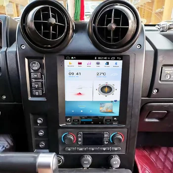 Par Hummer H2 2002 -2008 Tesla Vertikāla Ekrāna Galvas Vienības Sat Navigācija Auto GPS Stereo Radio DVD multimediju atskaņotājs
