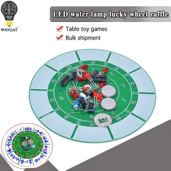 WAVGAT Izloze spēle komplekts LED ūdens Lampas ratu veikt DIY uzzinātu elektronisko metināšanas galda spēles rotaļlietas